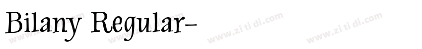 Bilany Regular字体转换